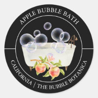 Apple Bubble Bath label
