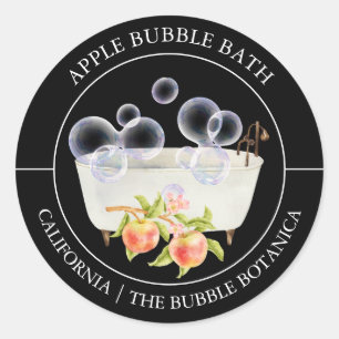 Apple Bubble Bath label