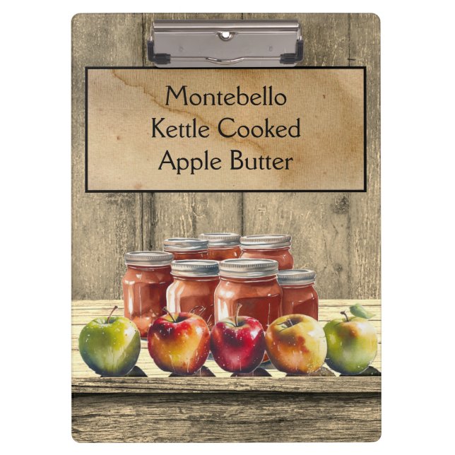 Apple Butter, customisable Clipboard (Front)