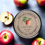 Apple Butter Kraft Paper Canning Jar Labels<br><div class="desc">Vintage Apple illustration on faux Kraft paper  canning Jar label . This is a template ready for you to add your details to .</div>