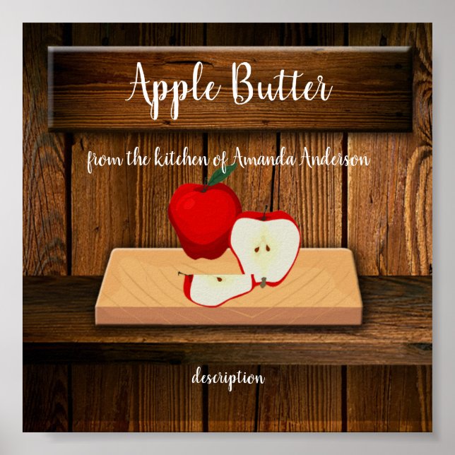 Apple Butter Rustic Poster (Front)