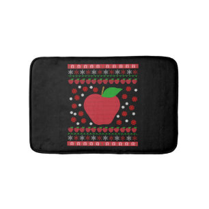 Apple Christmas Bath Mat