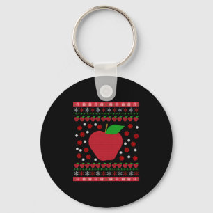 Apple Christmas Key Ring