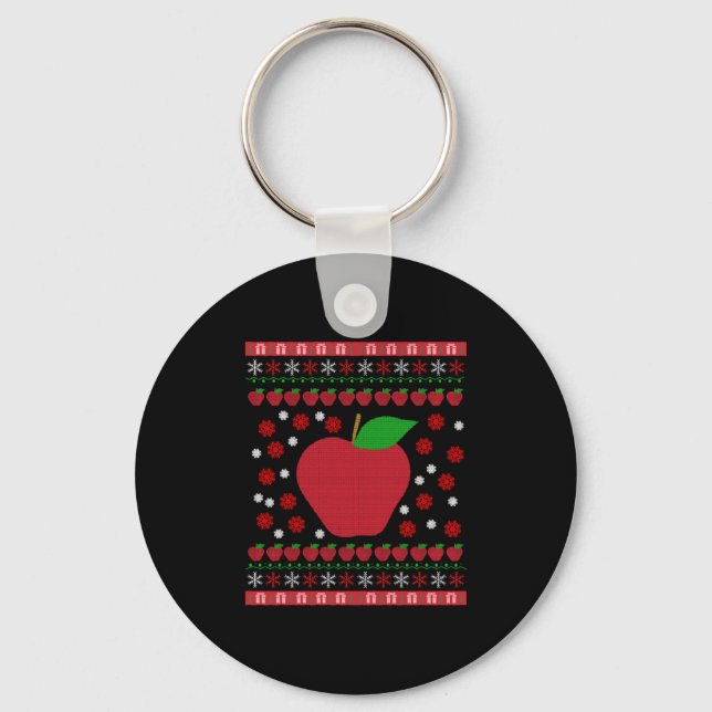Apple Christmas Key Ring (Front)