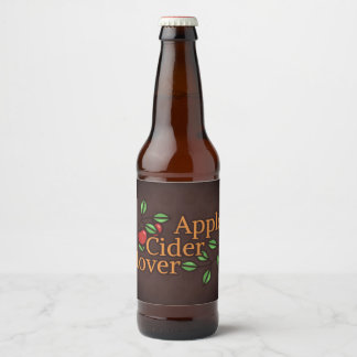 Apple Cider Lover Beer Bottle Label