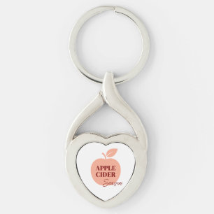 Apple Cider Metal Keychain