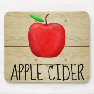 Apple Cider Red Apple Mouse Pad