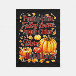 Apple Cider Warm Blankets Leaves Fall Halloween Fu