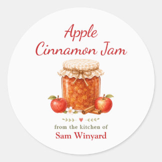 Apple Cinnamon Jam Homemade Kitchen Label