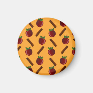 Apple Cinnamon Pattern Magnet