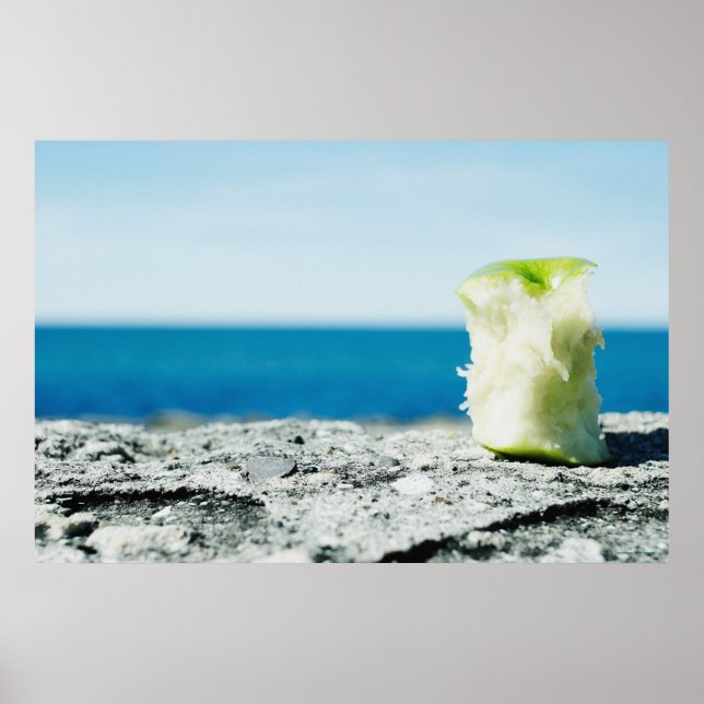 Apple core in the dirt poster (Front)