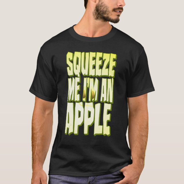 Apple Costume  Halloween Fresh Fruit Slice Squeeze T-Shirt (Front)