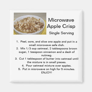 Apple Crisp Recipe Magnet