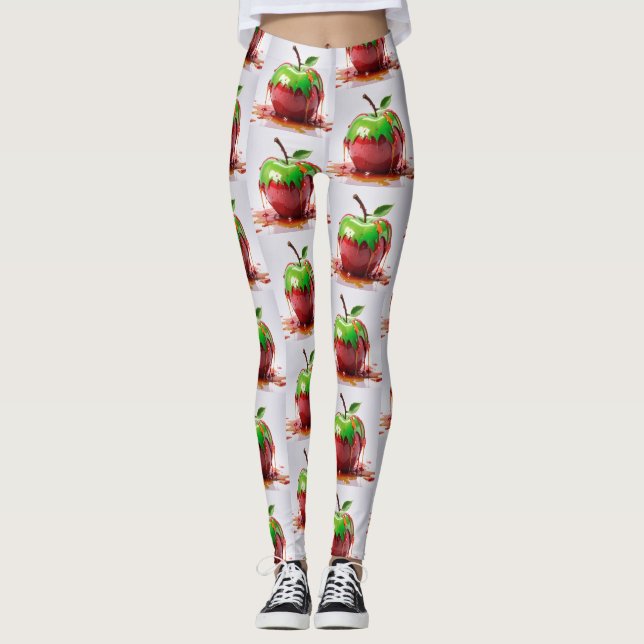 Apple Digital Art Leggings (Front)