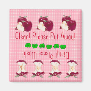 Apple dishwasher magnet