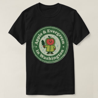 Apple & Evergreen_ Washington Nature-Inspired T-Shirt