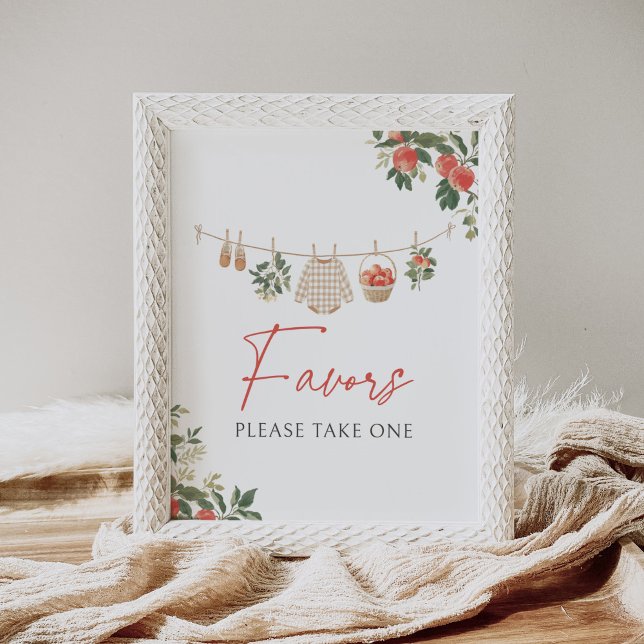 Apple Fall Baby Shower Favours Sign (Creator Uploaded)