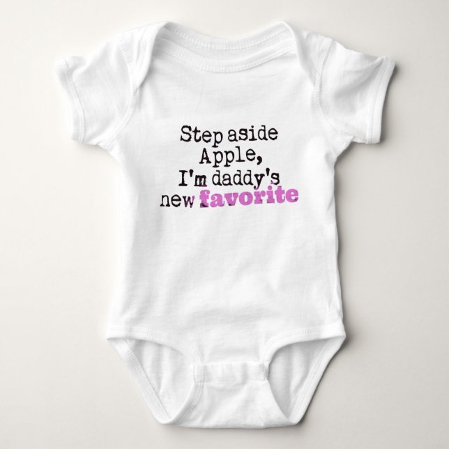 Apple Fan Dad Baby Bodysuit (Front)