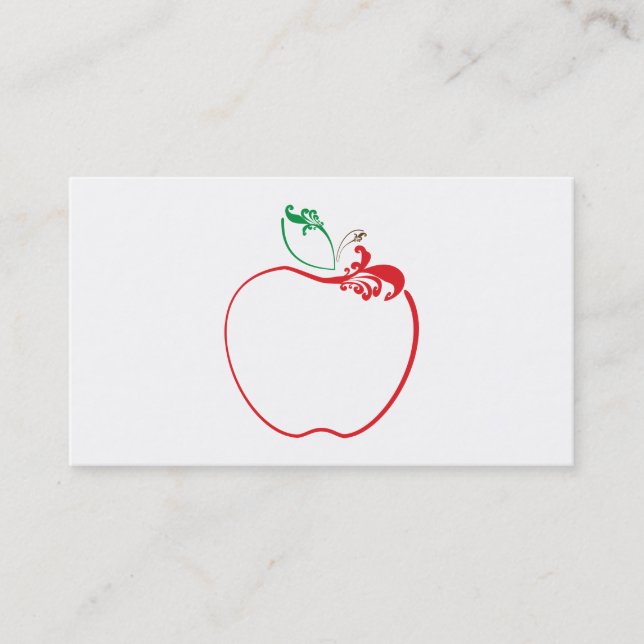 apple flourish business card (Front)