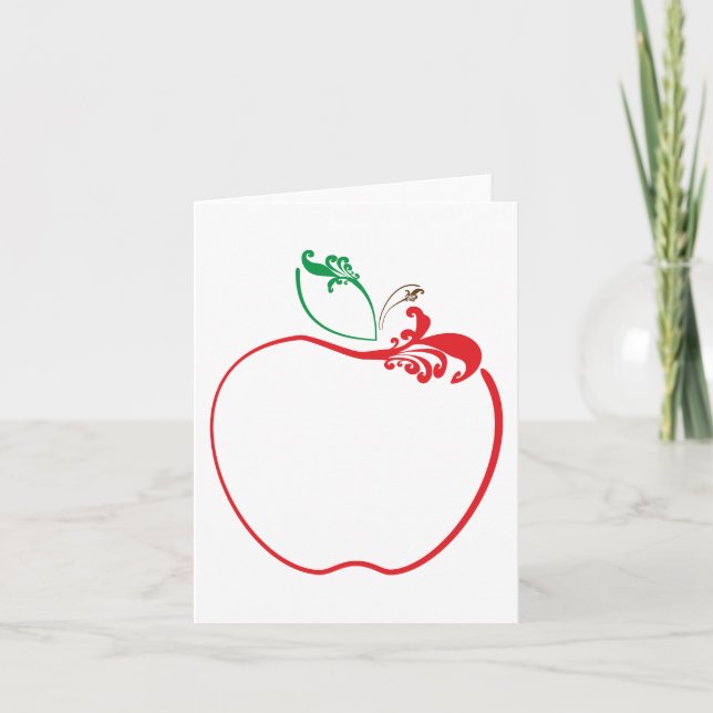apple flourish card (Front)
