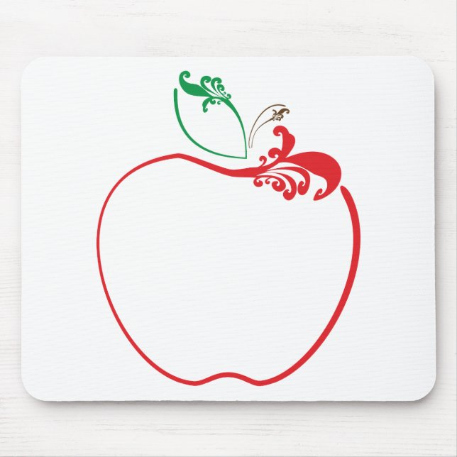 apple flourish mouse pad (Front)