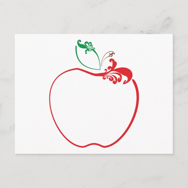 apple flourish postcard (Front)