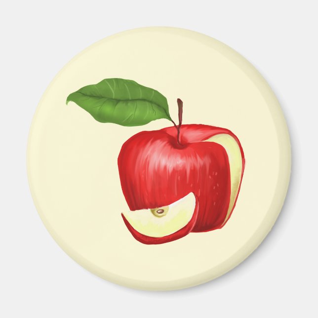 Apple Fridge Magnet Personalised and Customisable (Front)