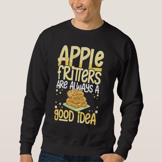 Apple Fritter Recipes Donuts Bread Gluten Free Veg Sweatshirt (Front)