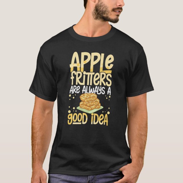 Apple Fritter Recipes Doughnuts Bread Gluten Free  T-Shirt (Front)