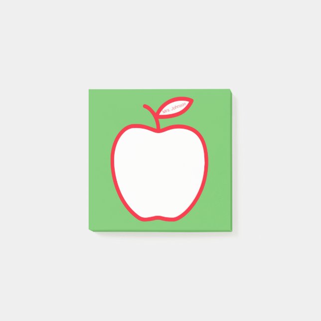 Apple from Teacher Post-it Notes (Front)