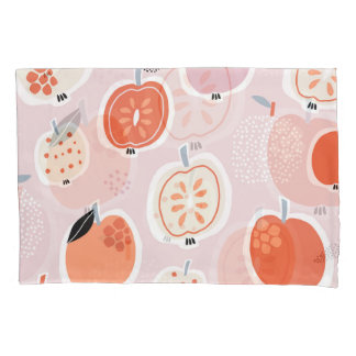 Apple fruit, abstract, summer pattern pillowcase