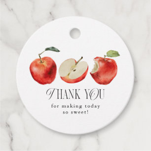 Apple Fruit Bridal Shower Favour Tags