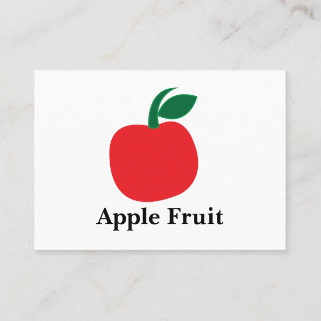 Apple Fruit Business Card (Front)