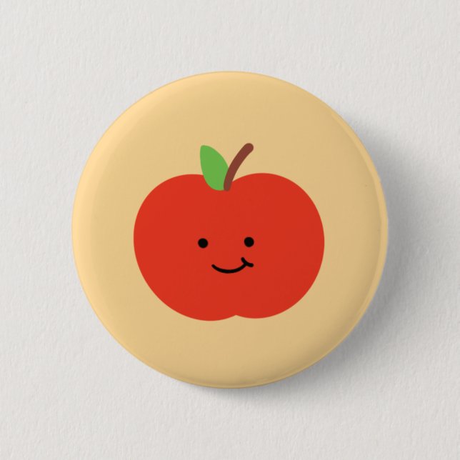 Apple Fruit Button (Front)