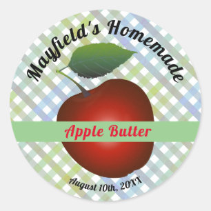 Apple Fruit Canning   Jam Jar Label