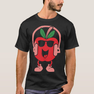 Apple Fruit Cute Fruit Eater Basket Picker T-Shirt
