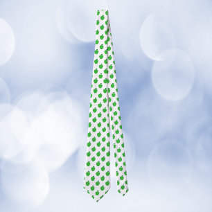 Apple Fruit Green Pattern Tie