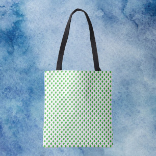 Apple Fruit Green Pattern Tote Bag