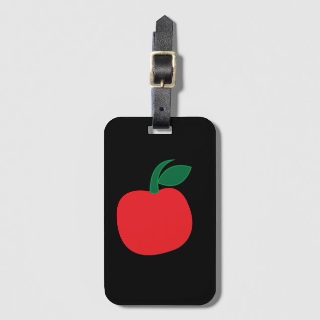 Apple Fruit Luggage Tag (Front Vertical)