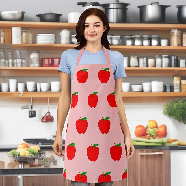 Apple Fruit Seamless Pattern on Apron (Apple fruit seamless pattern on apron.)