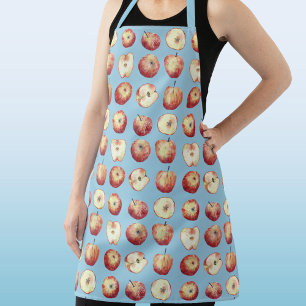 Apple Fruit Watercolor Apron