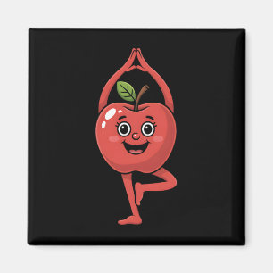 Apple Fruit Yoga Magnet