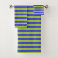 Apple Green and Blue Stripes