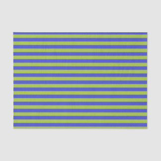 Apple Green and Blue Stripes Tissue Paper