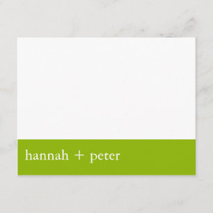 Apple Green Banner :: RSVP Card