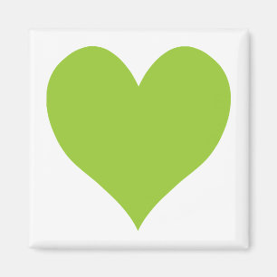 Apple Green Cute Heart Shape Magnet