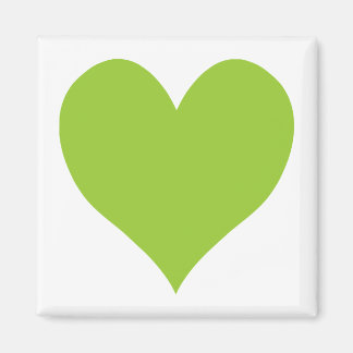 Apple Green Cute Heart Shape Magnet