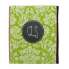 Apple Green Damask Pattern; Chalkboard