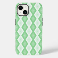 Apple green diamond pattern