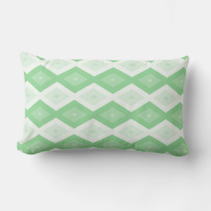 Apple green diamond pattern lumbar cushion
